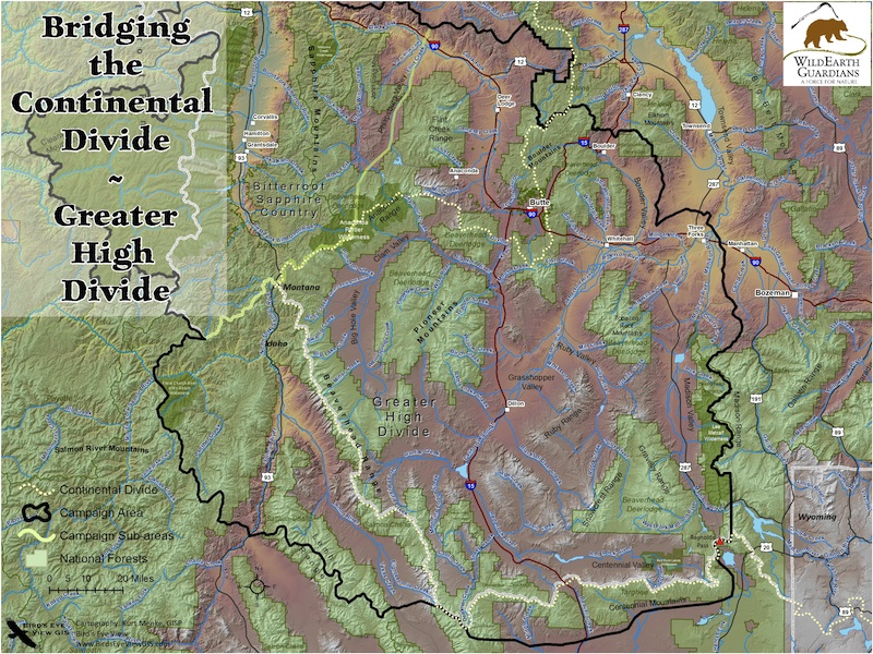 Map Bridging the Divide Greater High Divide