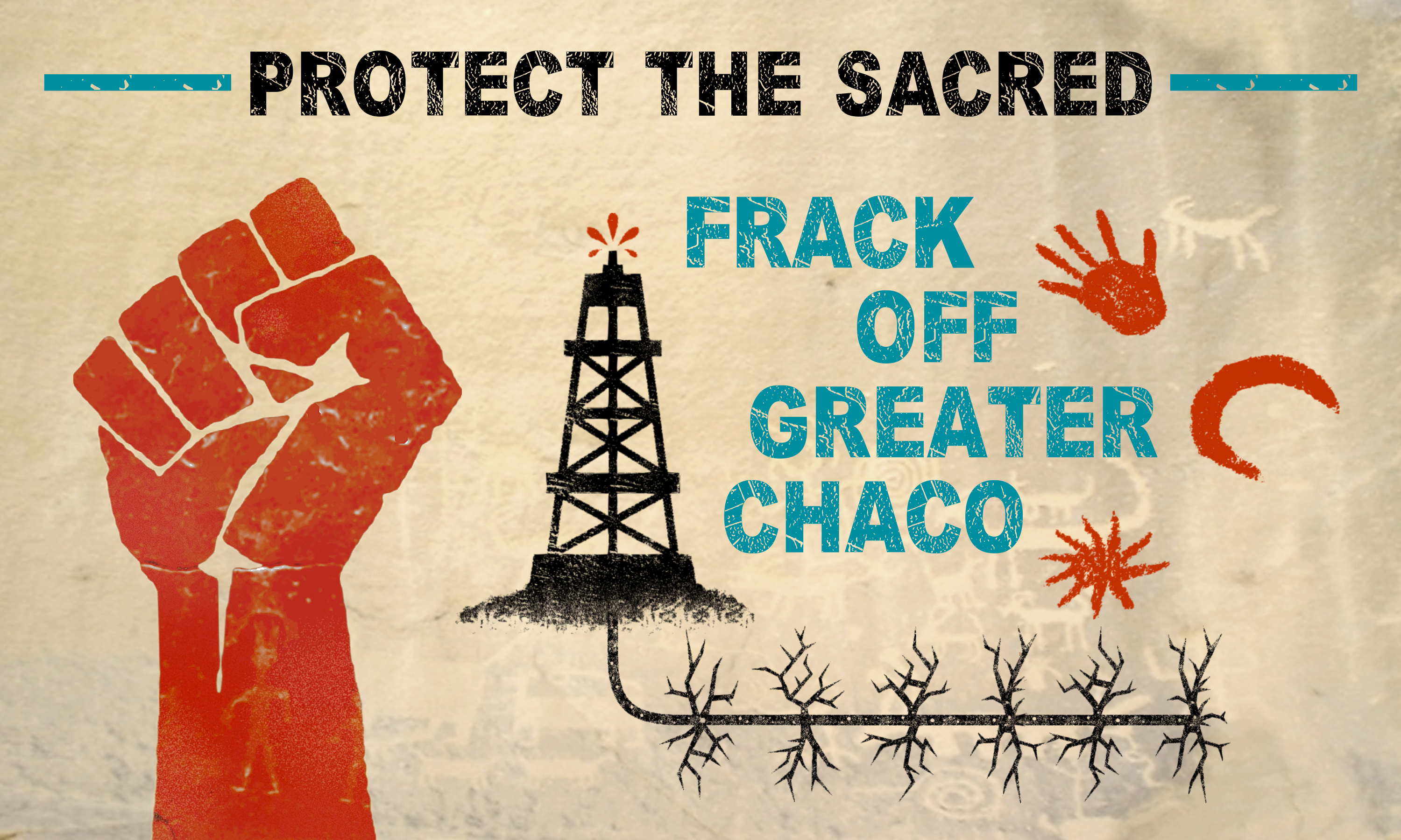 Frack off banner