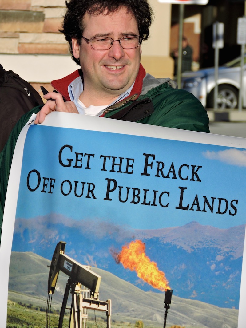 Kevin Mueller frack protest
