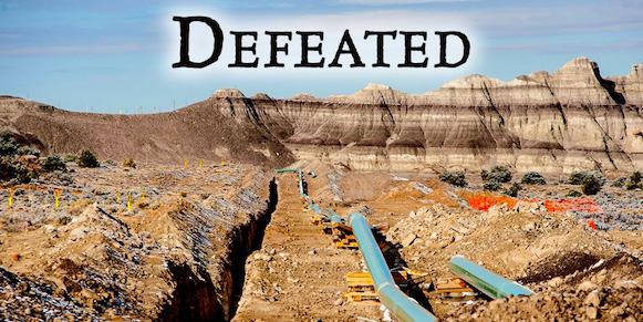 Pinon Pipeline Halted