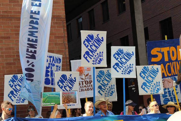 anti-frack rally Denver pc WildEarth Guardians