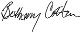 Bethany Cotton signature