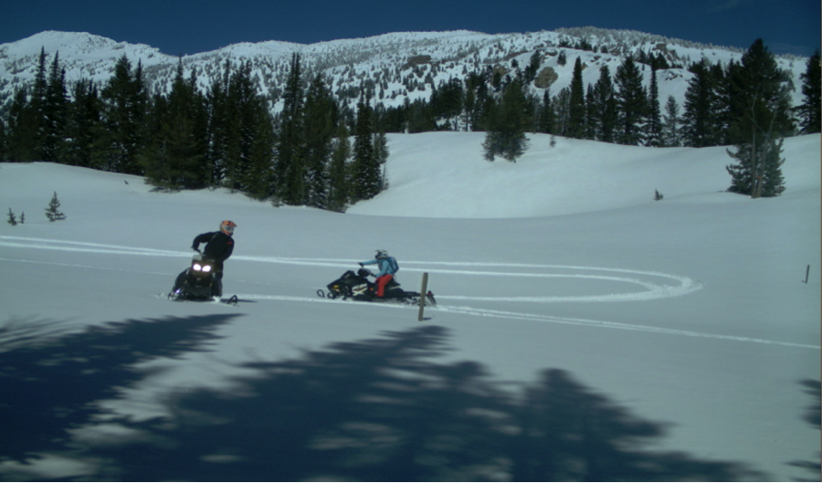 illegal snowmobiling 2 USFS