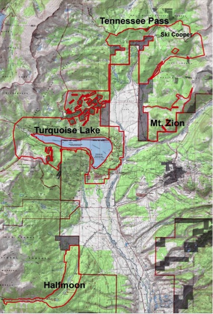 Tennessee Pass Logging Map